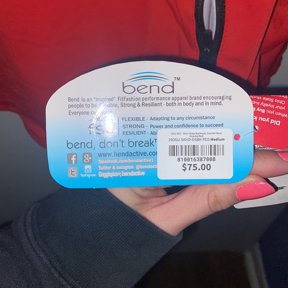 OSU Buckeyes Thermal Hoodie NWT - Picture 4 of 4